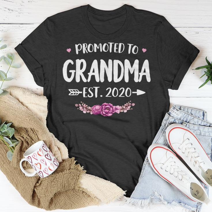 Promoted To Grandma Est 2020 New Mom Gift First Grandma Unisex T-Shirt Unique Gifts