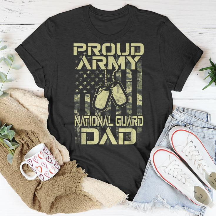 Proud Army National Guard Dad Veterans Day Hero Soldier Mens T-Shirt Funny Gifts