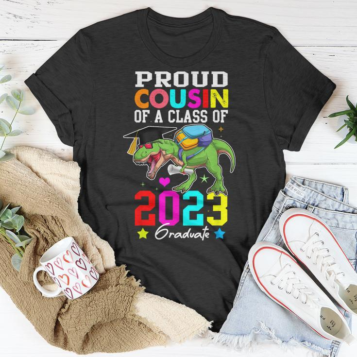 Proud Cousin Of A Class Of 2023 Graduate Senior Dinosaur 23 Unisex T-Shirt Unique Gifts