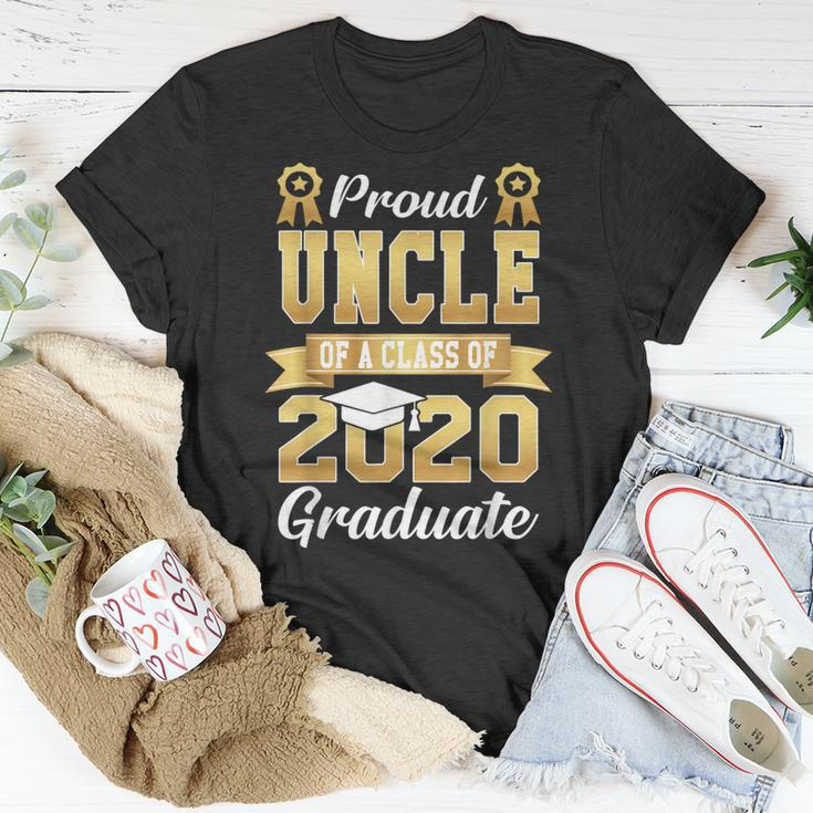 Proud Uncle Of A Class Of 2020 Graduate Gift Unisex T-Shirt Unique Gifts