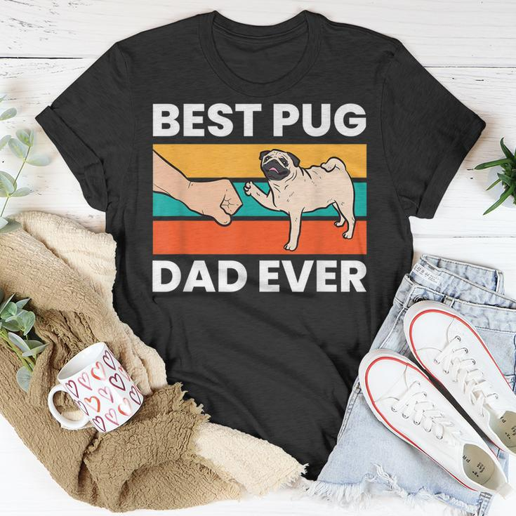 Pug Lover Best Pug Dad Ever Unisex T-Shirt Unique Gifts