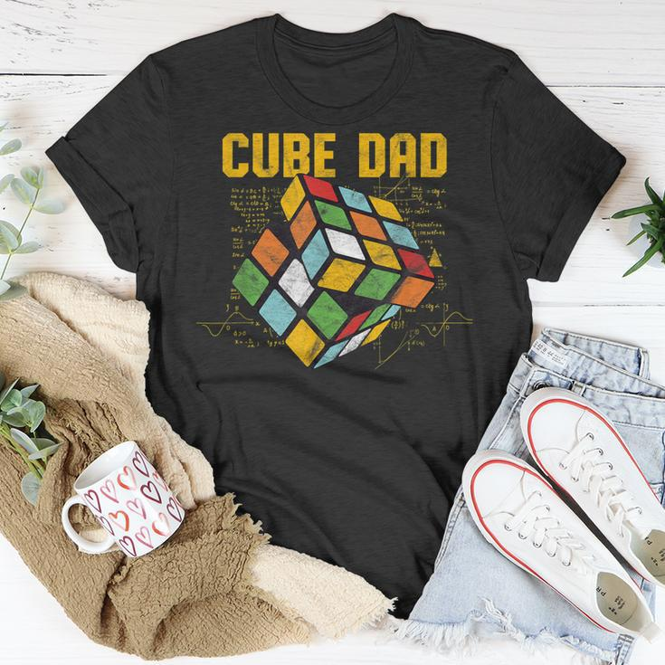 Puzzle Cube Dad Speed Cubing 80S Youth Vintage Math T-Shirt Funny Gifts