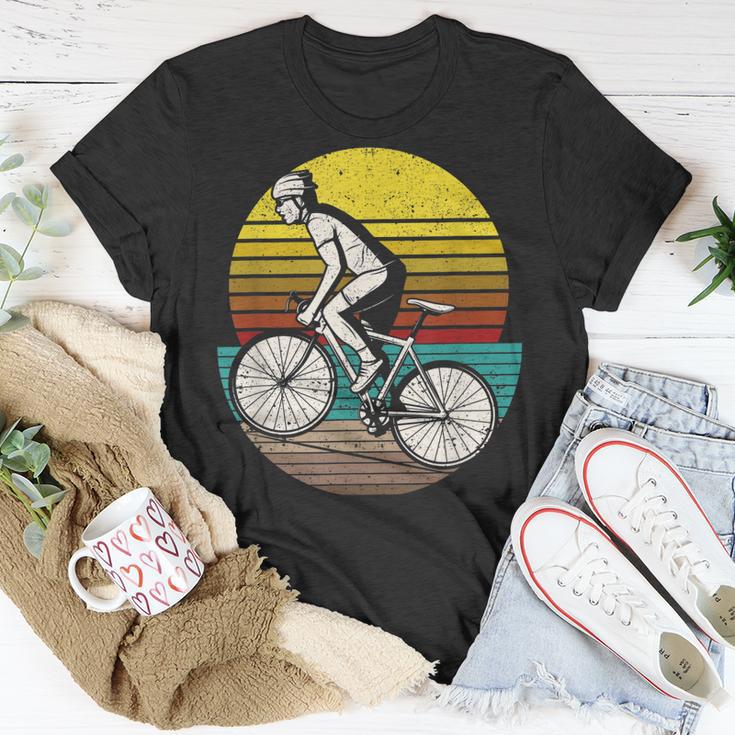 Radfahrer-Silhouette T-Shirt im Retro-Stil der 70er, Vintage-Design Lustige Geschenke