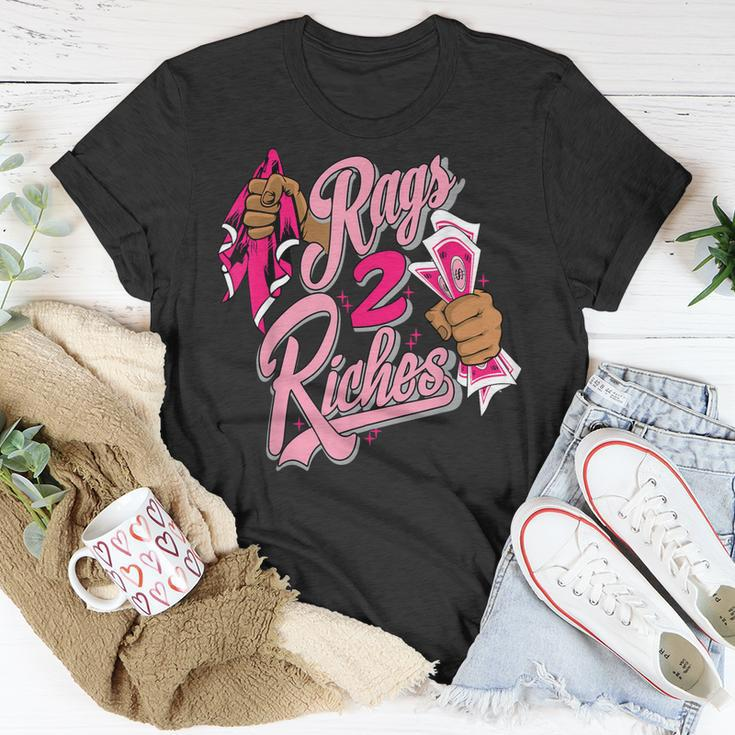 Rags 2 Riches Low Triple Pink Matching Unisex T-Shirt Unique Gifts