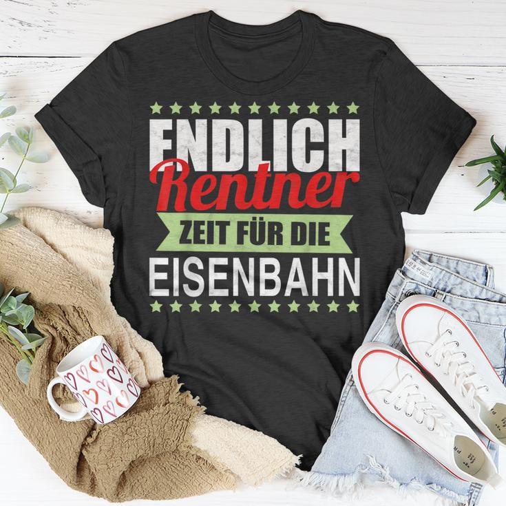 Rentner Eisenbahn Geschenk Rente Modelleisenbahn T-Shirt Lustige Geschenke