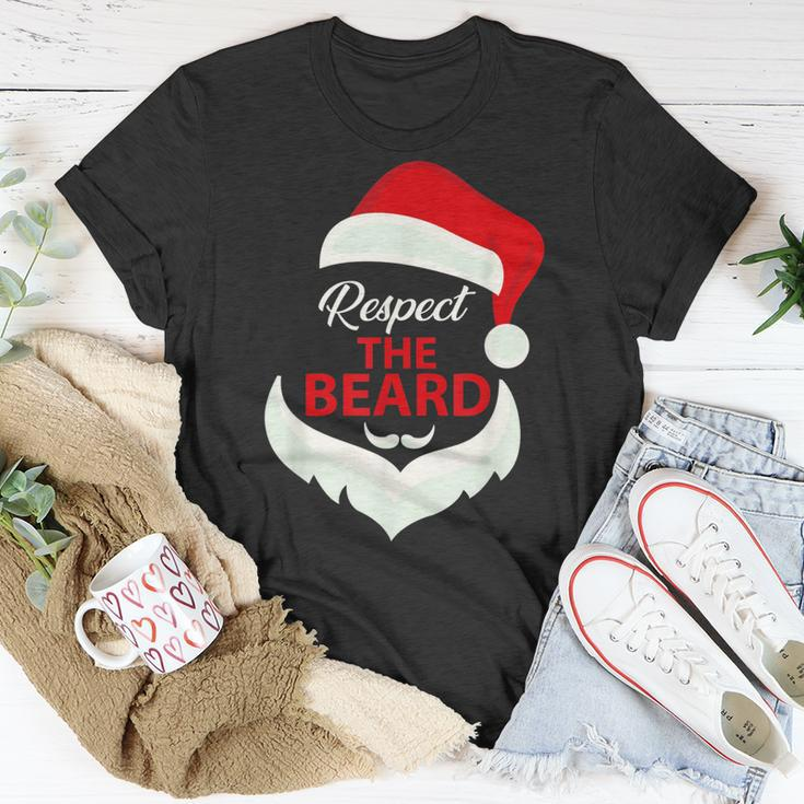 Respect The Beard Santa Claus Christmas T-shirt Funny Gifts