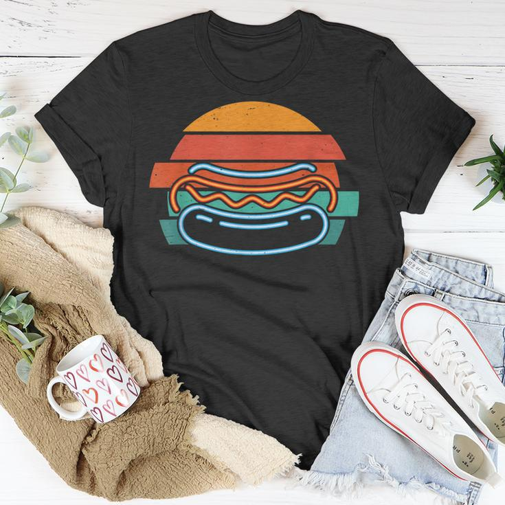Retro Burger Sunset T-Shirt für Herren – Vintage Design Schwarz Lustige Geschenke