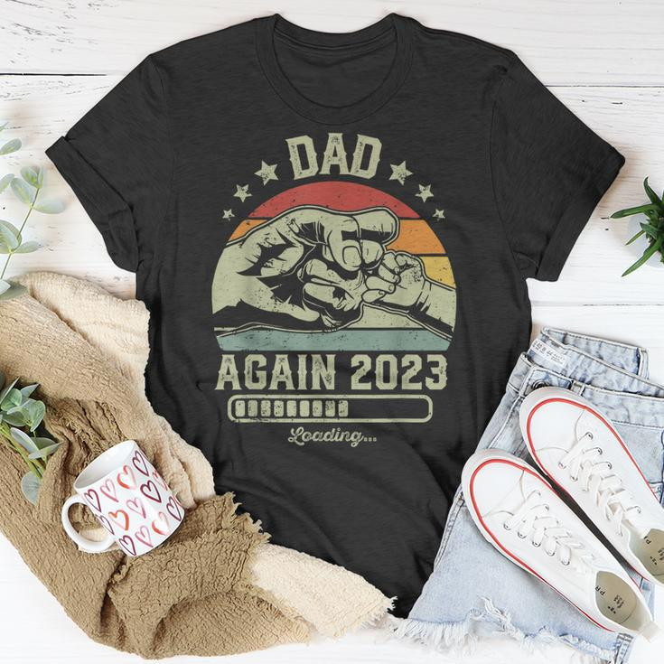 Retro Dad Again Est 2023 Loading Future New Vintage T-Shirt Funny Gifts