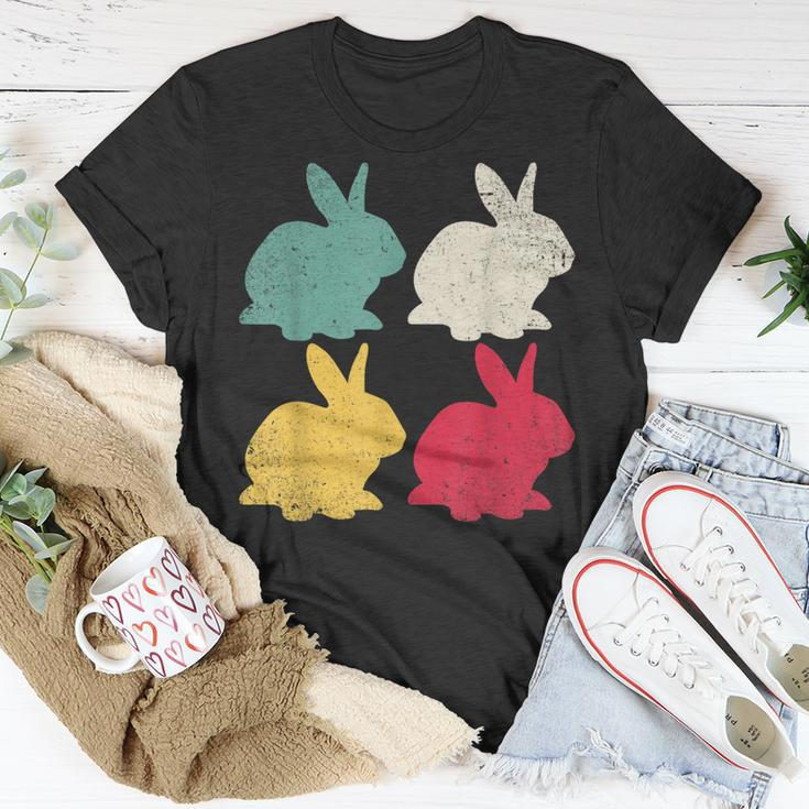 Retro Easter Bunny Rabbit Vintage Men Dad Kids Women V2 T-Shirt Funny Gifts
