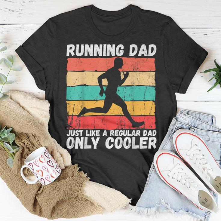 Retro Running Dad Runner Marathon Athlete Humor Outfit T-Shirt Funny Gifts