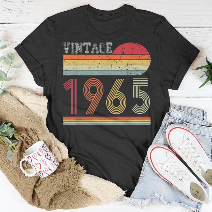 Retro Vintage 1965 Geburtstag T-Shirt für Männer und Frauen Lustige Geschenke