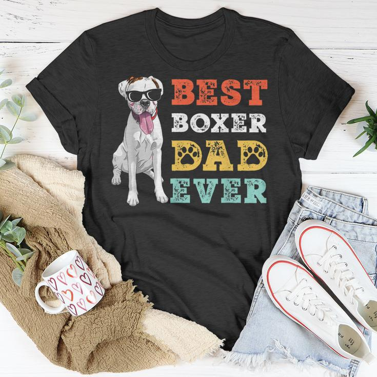 Retro Vintage Dog Best Boxer Dad Ever T-Shirt Funny Gifts