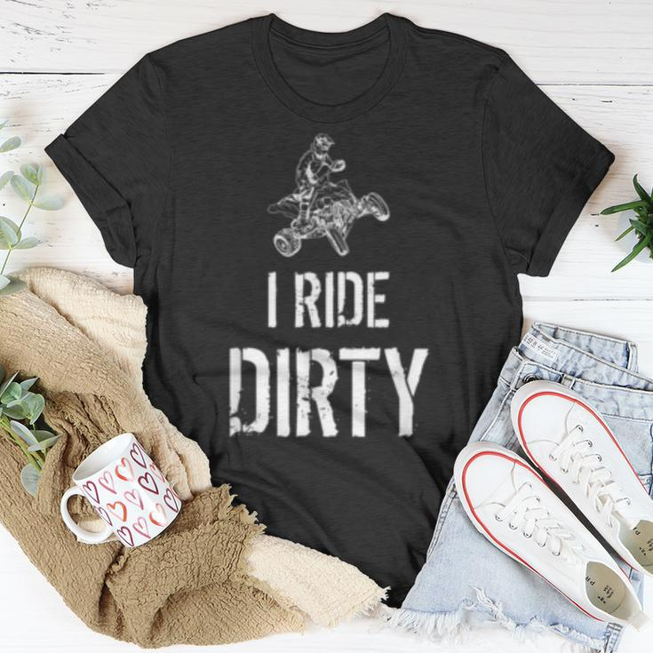 I Ride Dirty Lustiges Atv Quad Biker Offroad Und 4X4 T-Shirt Lustige Geschenke