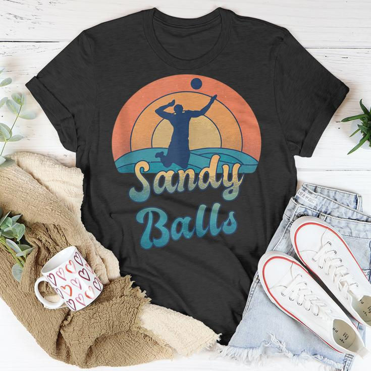 Sandy Balls For A Beach Volleyball Player Unisex T-Shirt Unique Gifts