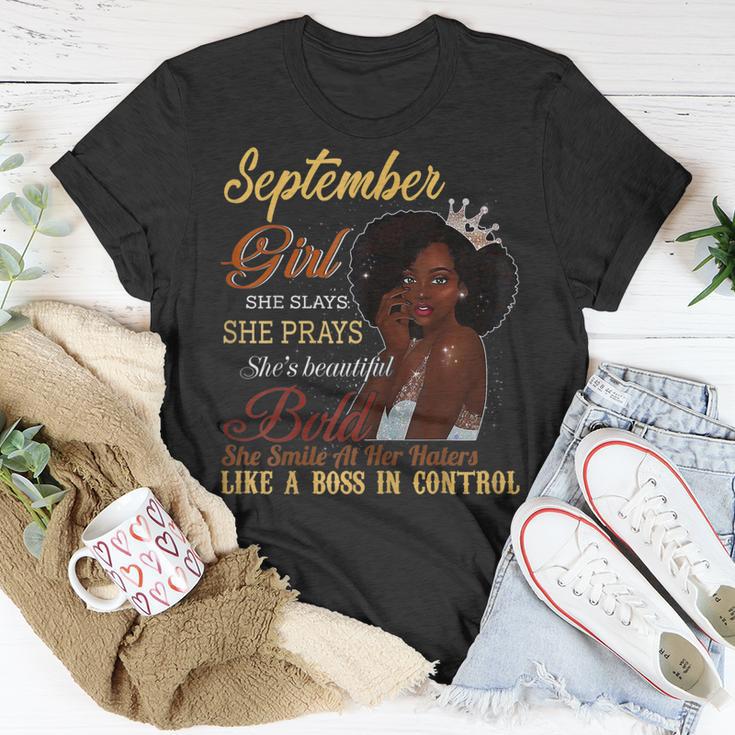 September-Mädchen T-Shirt, Betend & Feiernd, Schöner Geburtstag Lustige Geschenke