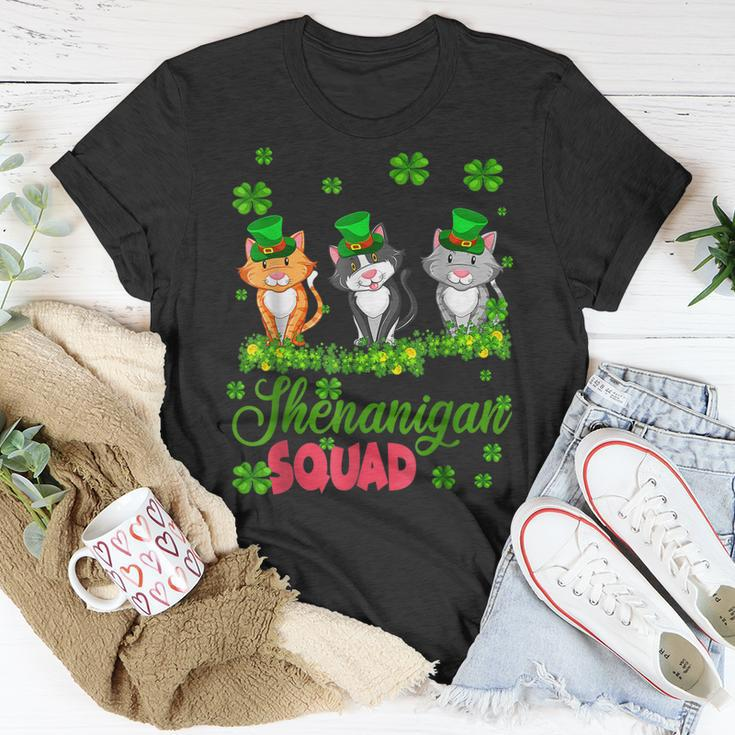 Shenanigan Squad St Patricks Day Leprechaun Cat Lover T-shirt Personalized Gifts