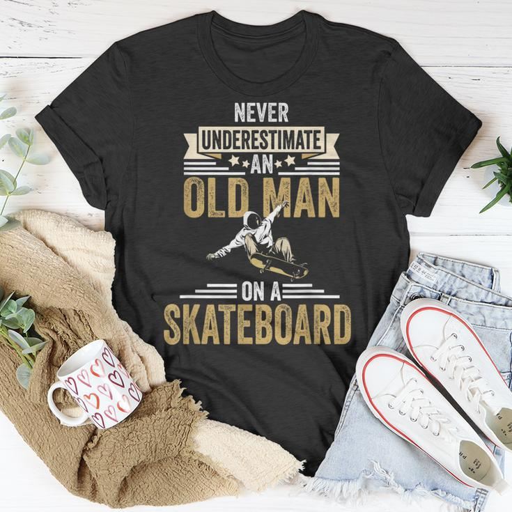 Skateboard Grandpa Fathers Day Gift Gift For Mens Unisex T-Shirt Unique Gifts