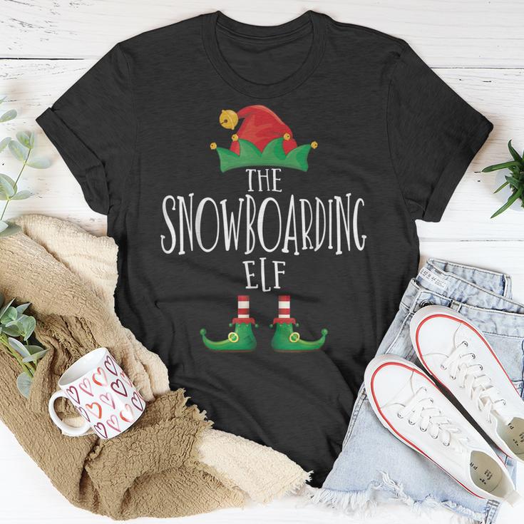 Snowboard-Elfen- Familien-Pyjama Weihnachtselfe T-Shirt Lustige Geschenke