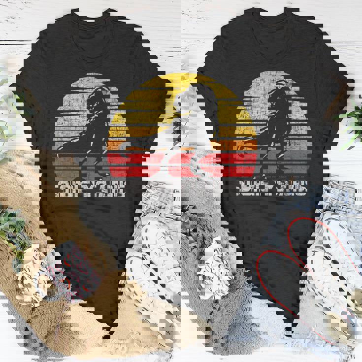 Sobrietysaurus - Sober Sobriety Anniversary Recovery Aa Na Unisex T-Shirt Unique Gifts