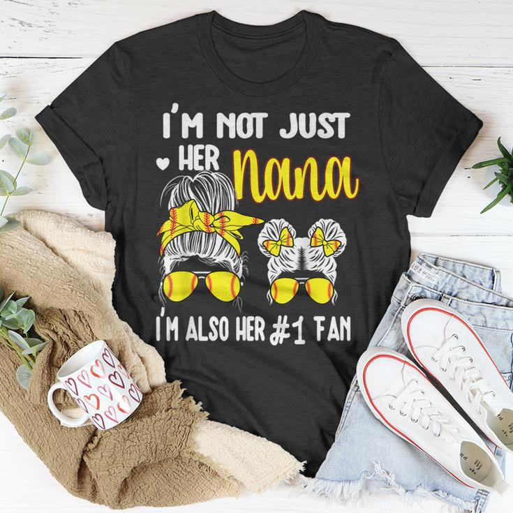 Softball Grandma Nana Granddaughter Softball Nana Unisex T-Shirt Unique Gifts