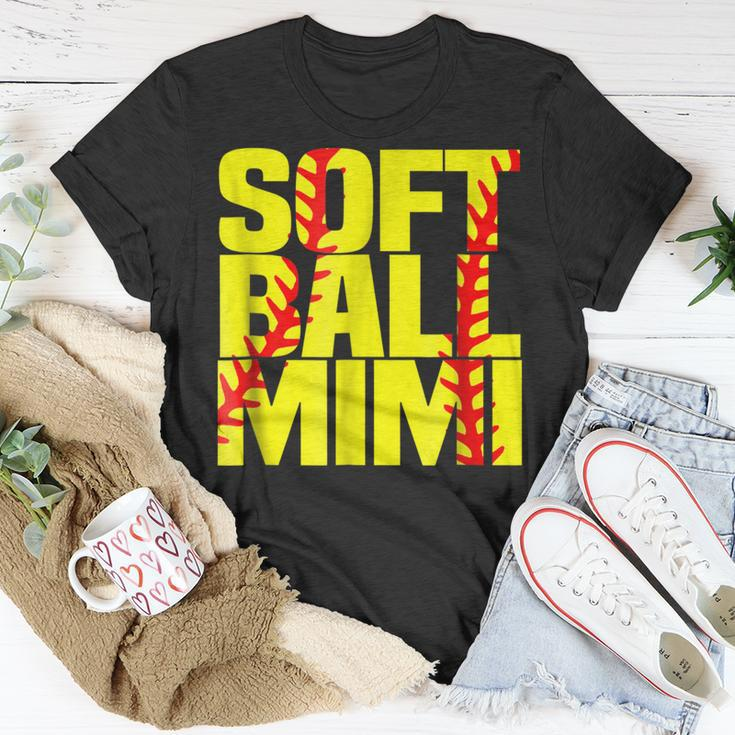 Softball Mimi Proud Grandma Unisex T-Shirt Unique Gifts