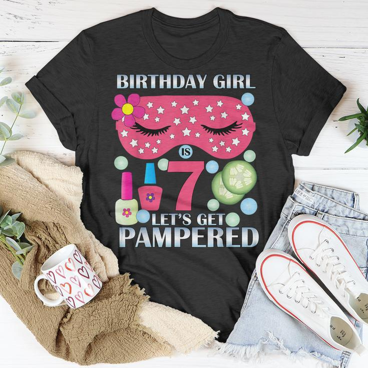 Spa Birthday Party Themed Birthday Tshirt Girls Age 7 Unisex T-Shirt Unique Gifts