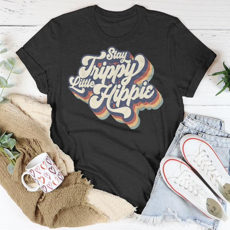 Stay Trippy Little Hippie Vintage Groovy Hippies Unisex T-Shirt Unique Gifts