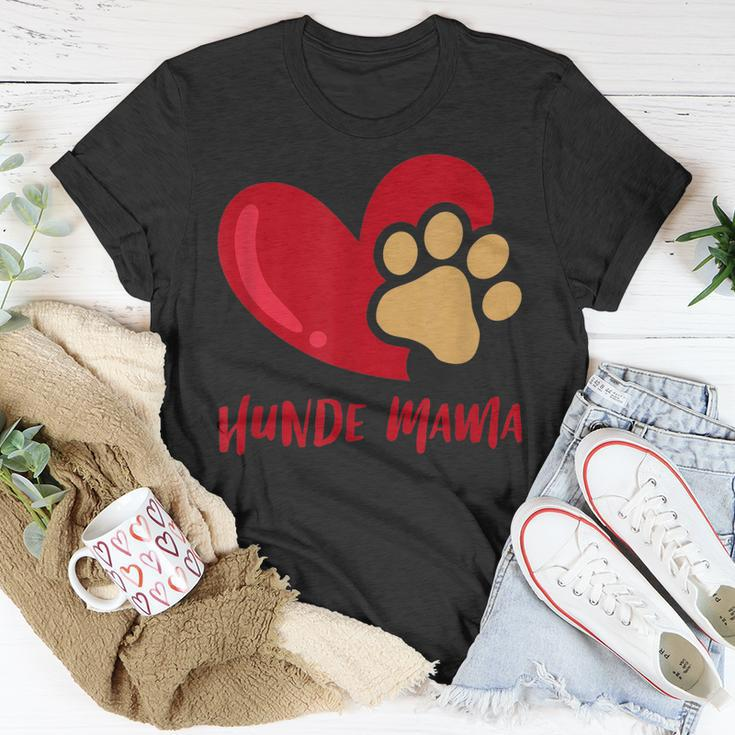 Stolze Hunde-Mama Herz Pfotenabdruck Hundepfote Tierliebe T-Shirt Lustige Geschenke