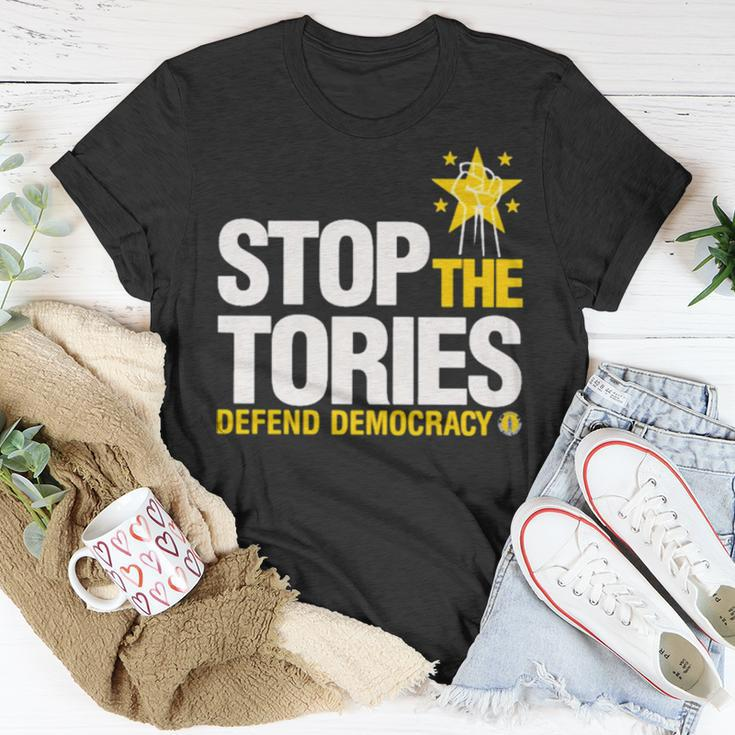 Stop The Tories Defend DemocracyUnisex T-Shirt Unique Gifts