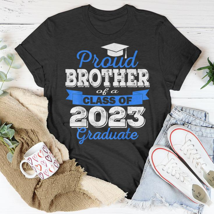 Super Proud Brother Of 2023 Graduate Awesome Family College Unisex T-Shirt Unique Gifts