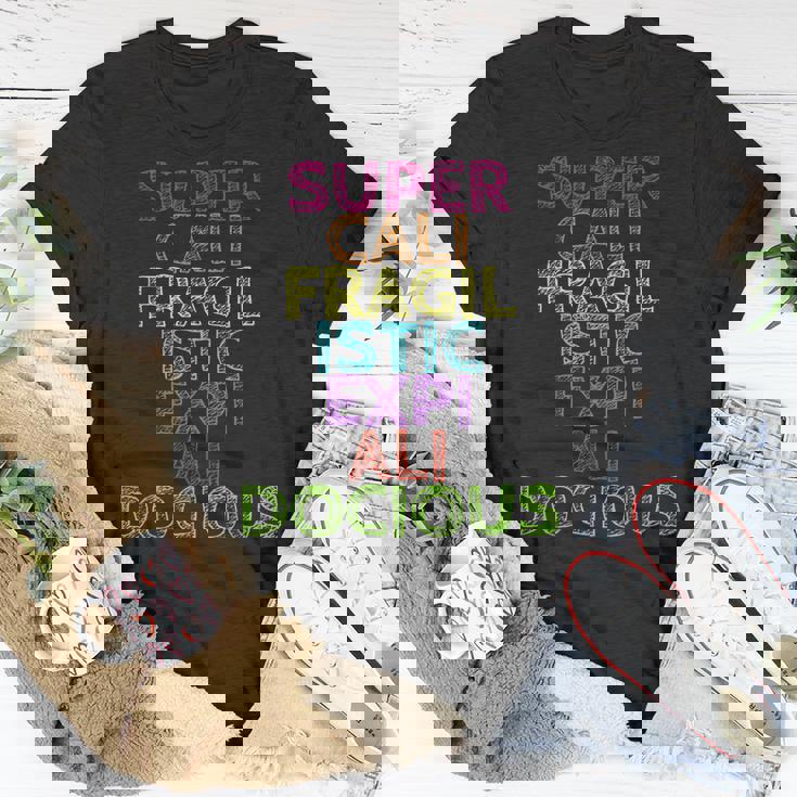 Supercalifragilisticexpialidocious Unisex T-Shirt Unique Gifts Supercalifragilisticexpialidocious Unisex T-Shirt Unique Gifts