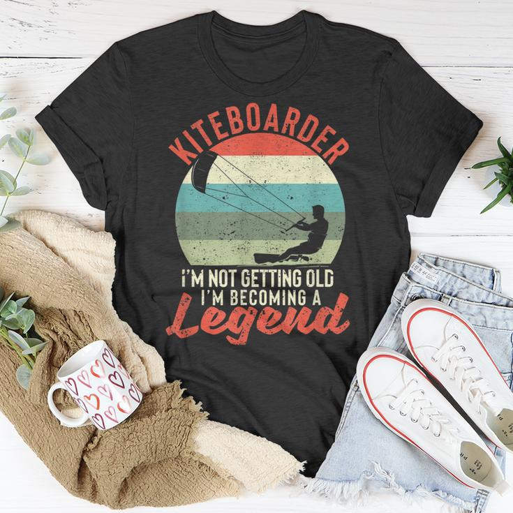 Surfer Kiteboarder Ich Werde Nicht Alt Ich Werde Eine Legende T-Shirt Lustige Geschenke