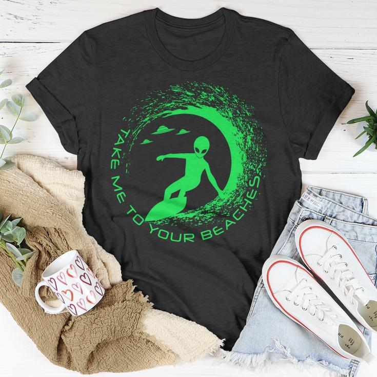 Take Me To Your Beaches Alien Unisex T-Shirt Unique Gifts