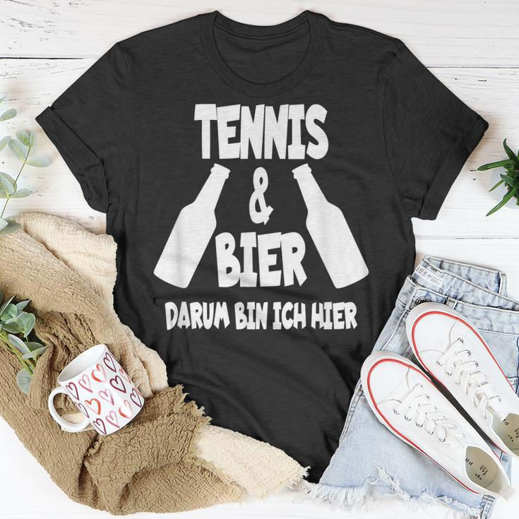 Tennis Und Bier Tenniscamp Tennistrainer Tenniscamp T-Shirt Lustige Geschenke