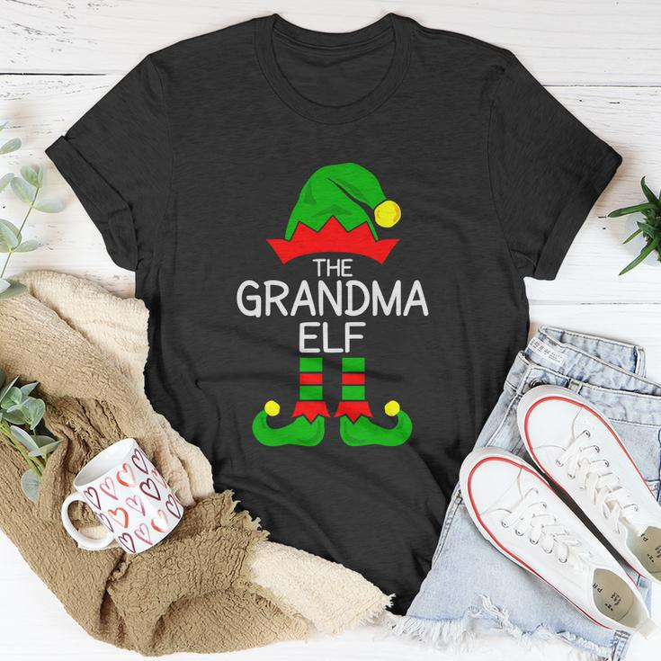 The Grandma Elf Funny Christmas Cute Snowman Christmas Tree Christmas Slogans Unisex T-Shirt Unique Gifts
