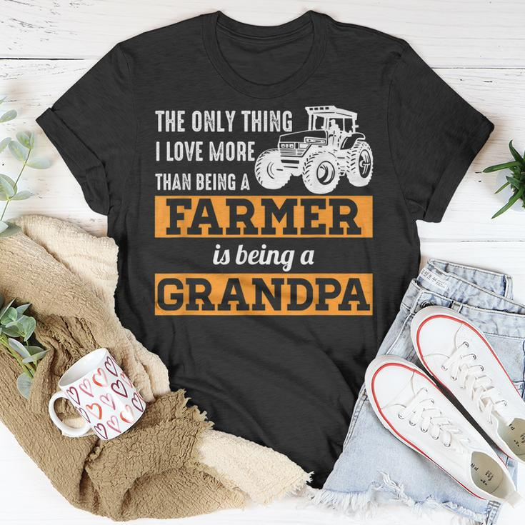 Mens Only Thing I Love More Than Being A Farmer Grandpa T-Shirt Funny Gifts