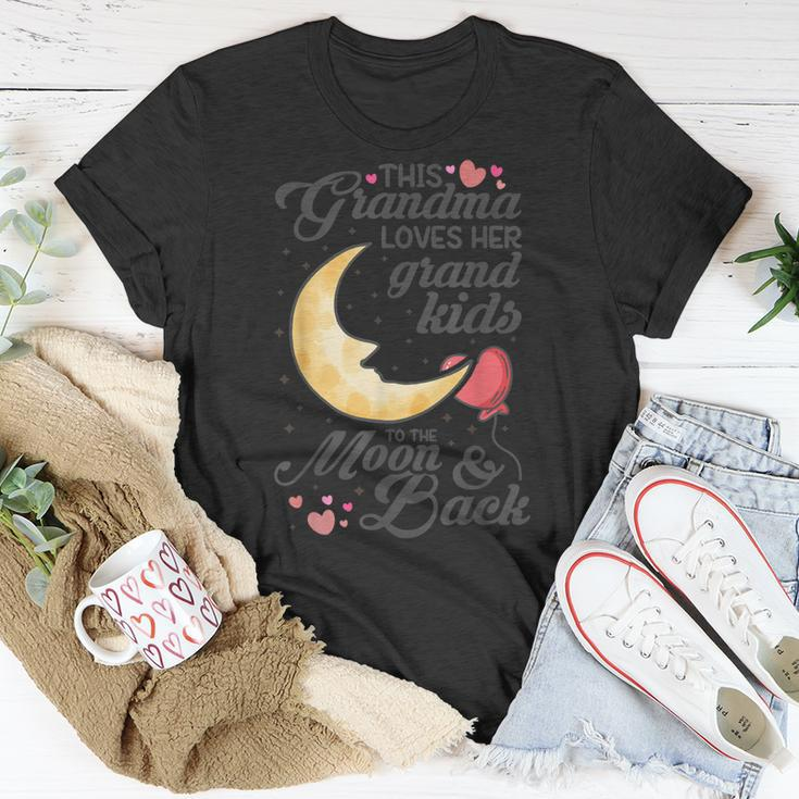 This Grandma Loves Her Grand Kids To The Moon & Back Unisex T-Shirt Unique Gifts