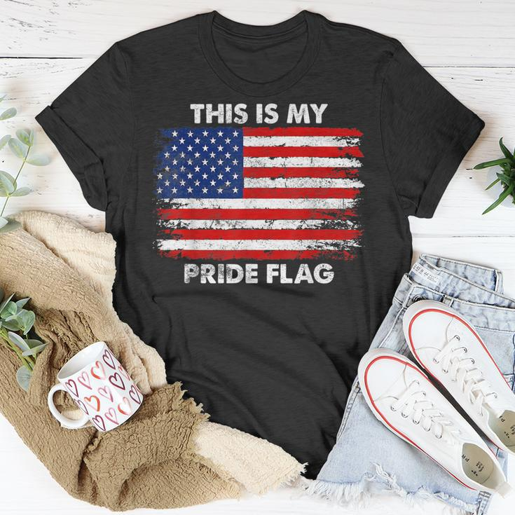 This Is My Pride Flag Usa American 4Th Of July Patriotic Unisex T-Shirt Unique Gifts