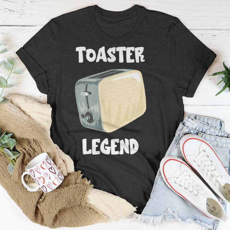 Toaster Legend T-Shirt für Brot- und Toastliebhaber, Frühstücksidee Lustige Geschenke