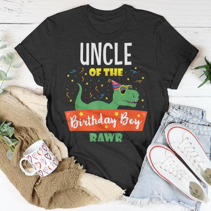 Uncle Dinosaur Hilarious Birthday Boy Uncle Gifts Funny Gift For Mens Unisex T-Shirt Unique Gifts