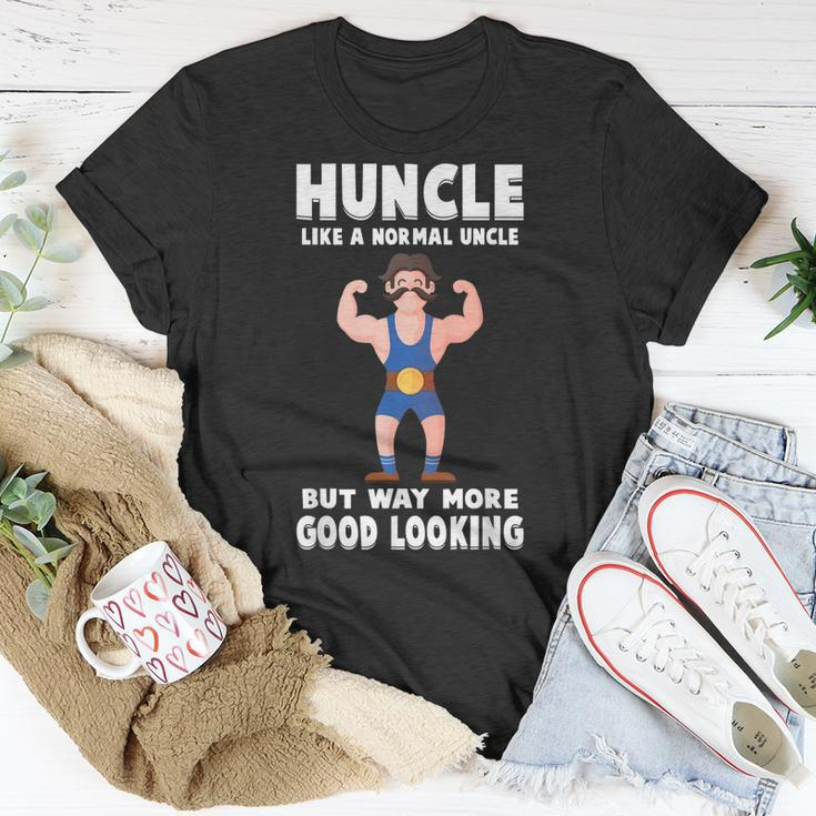 Uncle Huncle Mustache Bodybuilder Gym Workout Unisex T-Shirt Unique Gifts