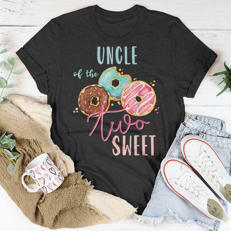 Uncle Sweet Two Donut Birthday Party Theme Girl Unisex T-Shirt Unique Gifts