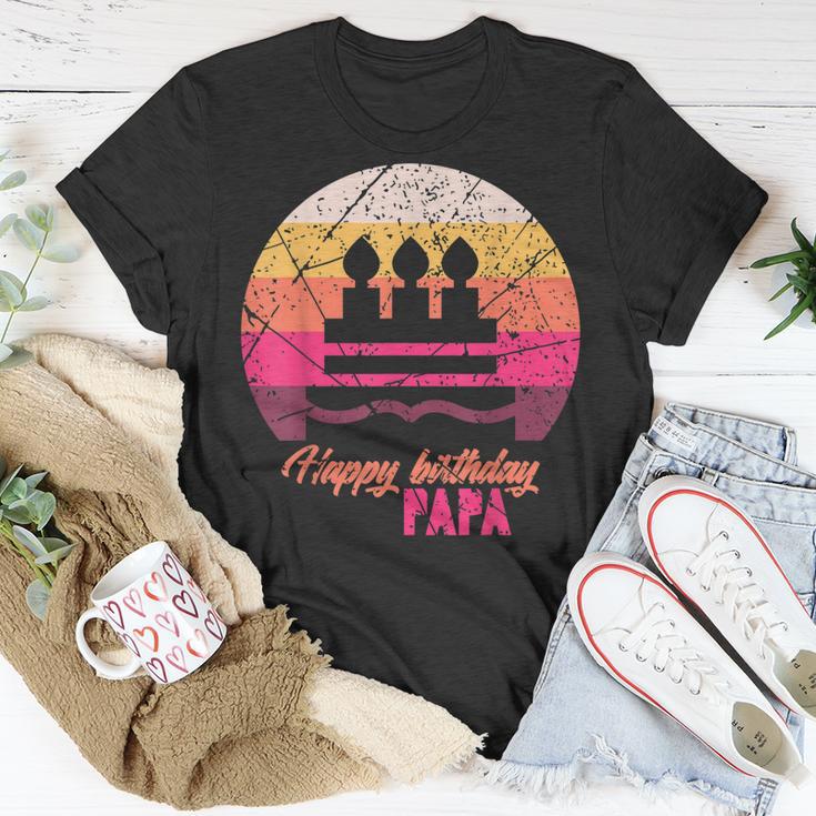 Unser Geburtstag Papa Geschenk T-Shirt Lustige Geschenke