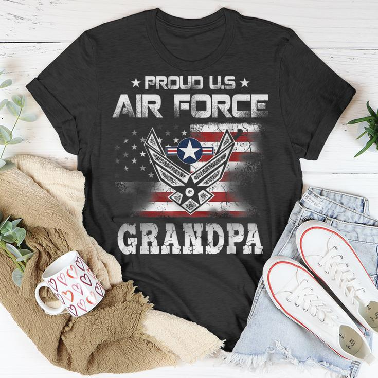 Us Air Force Proud Grandpa Proud Air Force Grandpa Father Unisex T-Shirt Unique Gifts