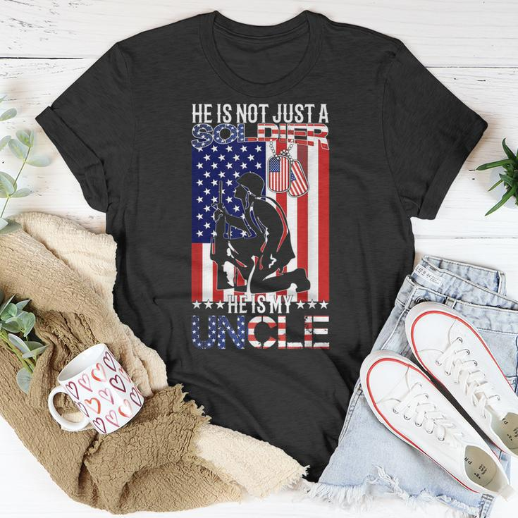 Us Army Nephew Niece He Is Not Just A Soldier He Is My Uncle Unisex T-Shirt Unique Gifts