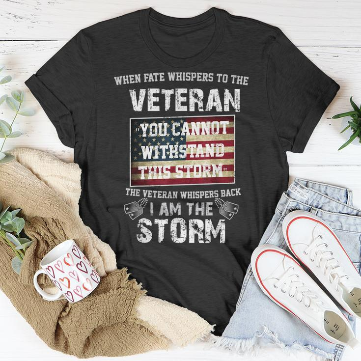 US Veteran I Am The Storm American Flag T-Shirt Funny Gifts