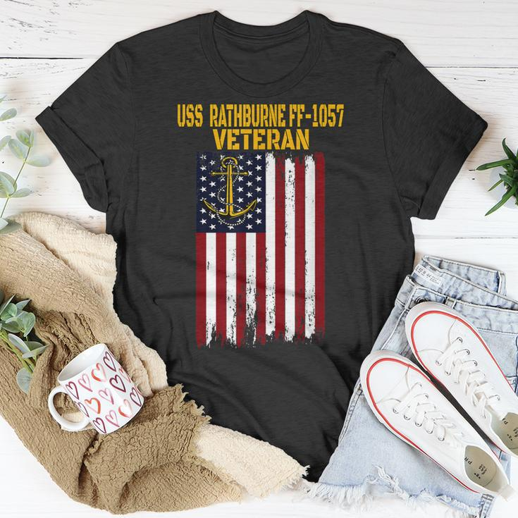 Uss Rathburne Ff-1057 Frigate Veterans Day Fathers Day Dad T-Shirt Funny Gifts