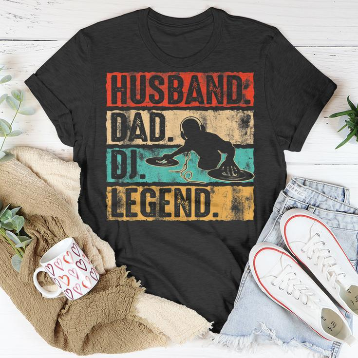 Vatertag Ehemann Papa Dj Legend Dj Disc Jockey Music T-Shirt Lustige Geschenke