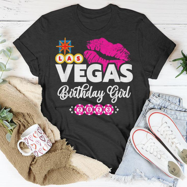 Vegas Birthday Girl - Vegas 2023 Girls Trip - Vegas Birthday Unisex T-Shirt Unique Gifts
