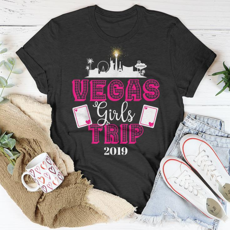 Vegas Girls Trip 2019 Matching Squad Vacation Bachelorette Unisex T-Shirt Unique Gifts
